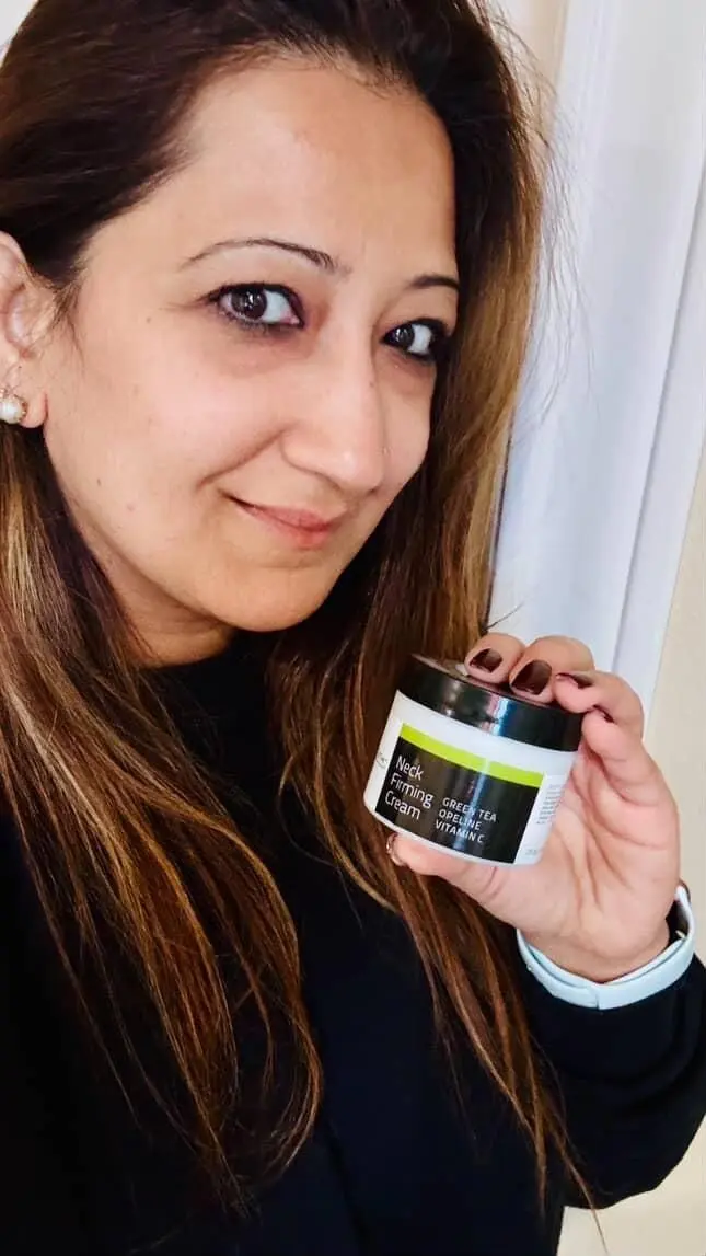 Customer showing Neck Firming Cream results